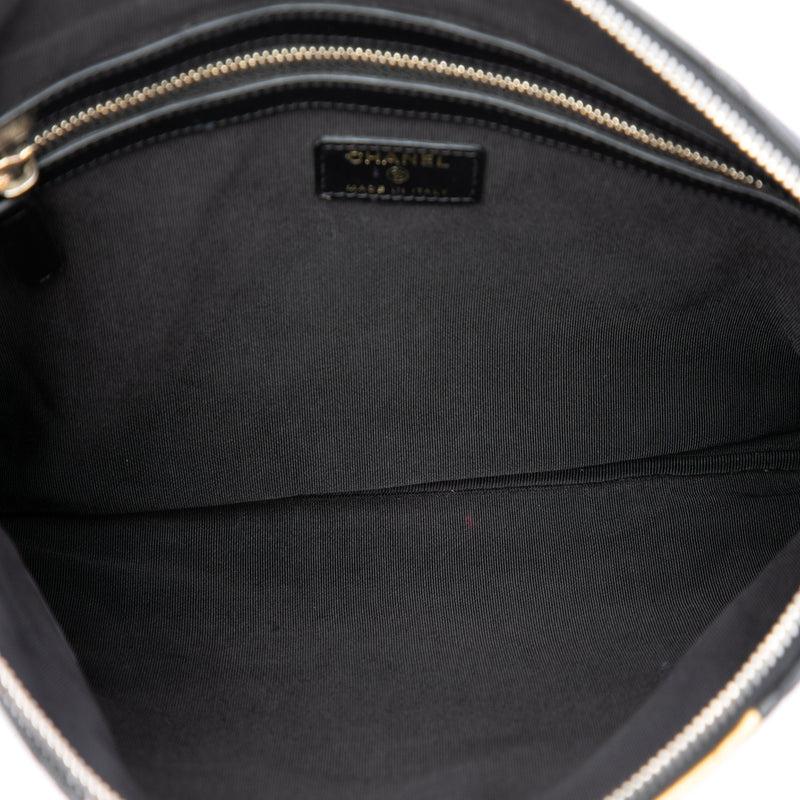 Quilted Lambskin and Crocodile Embossed Metallic Calfskin Reissue 2.55 Clutch - Image 4