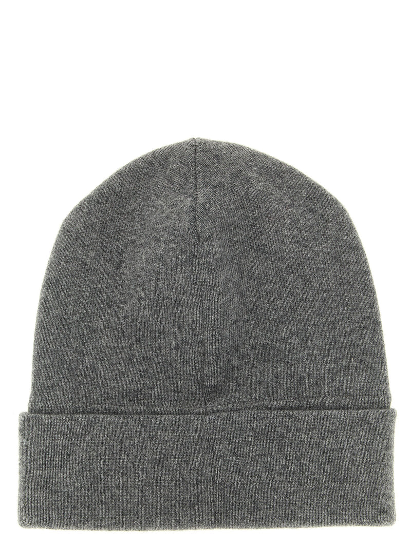 Brunello Cucinelli Beanie — Gray Pure Cashmere Beanies