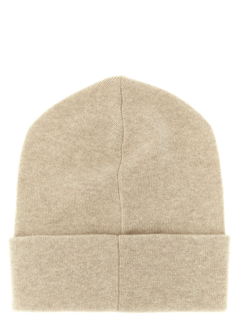 Brunello Cucinelli Beanie — Cream Pure Cashmere Beanies