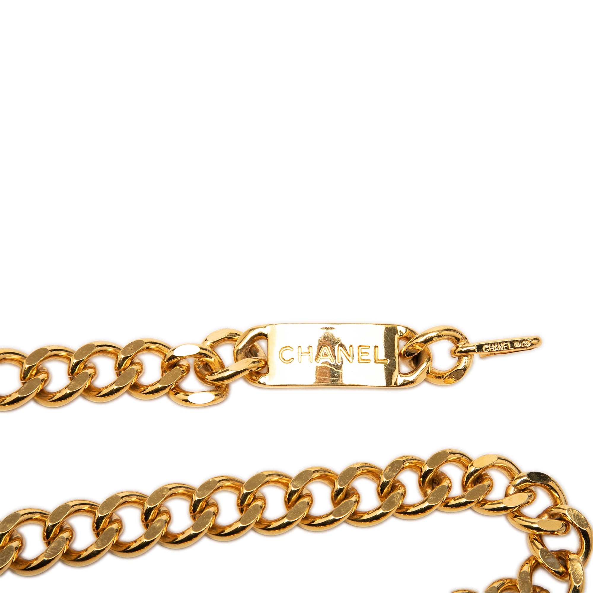 CC Gold Plated 31 Rue Cambon Medallion Chain Belt - Image 3