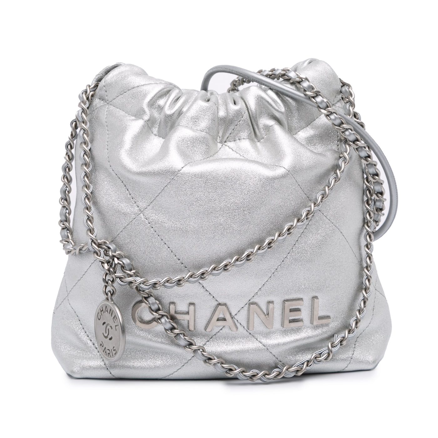 Mini Metallic Calfskin 22 Satchel - Image 1