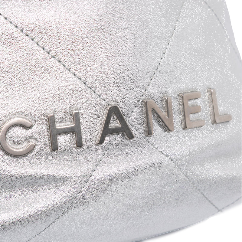 Mini Metallic Calfskin 22 Satchel - Image 7