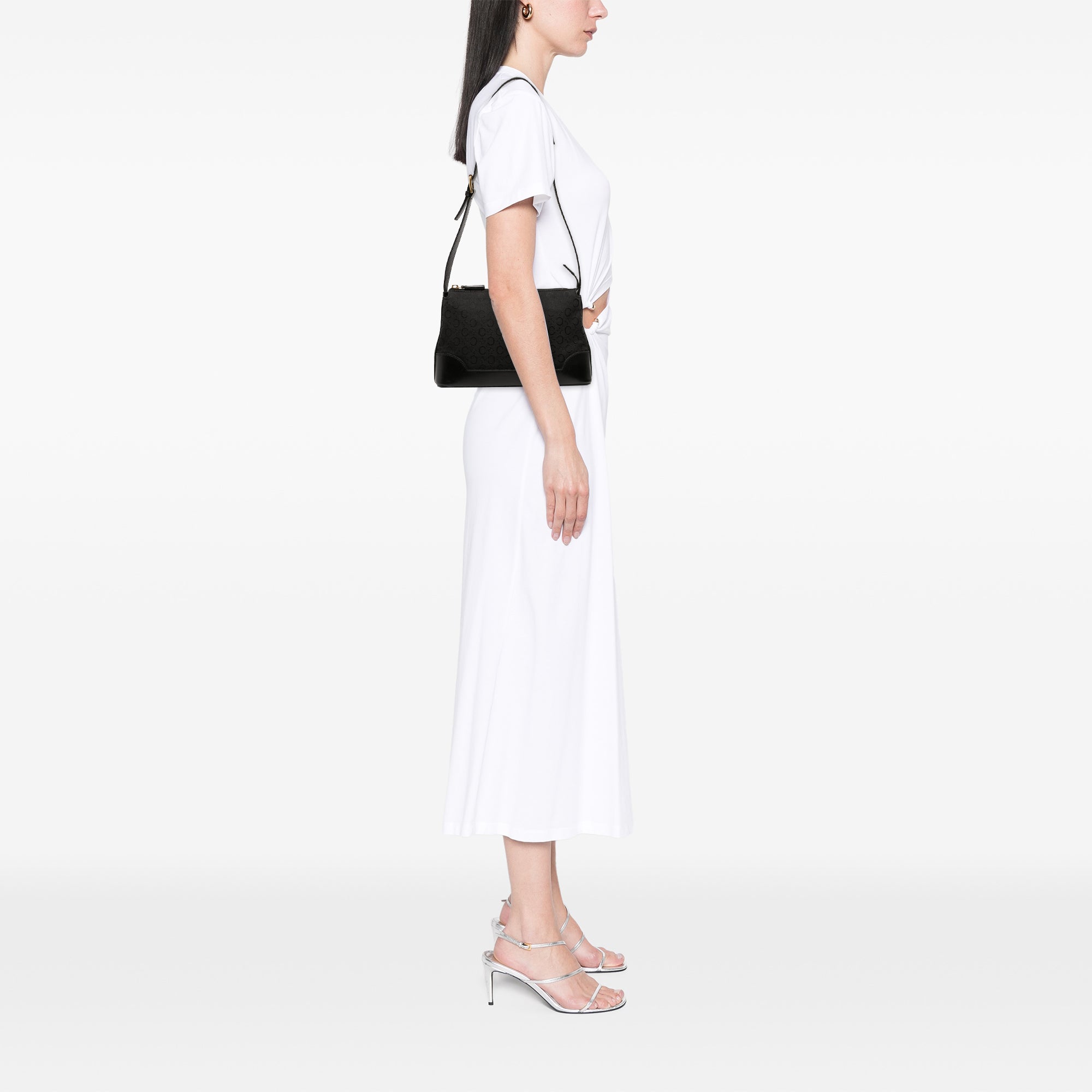 C Macadam Canvas Shoulder Bag - Image 9