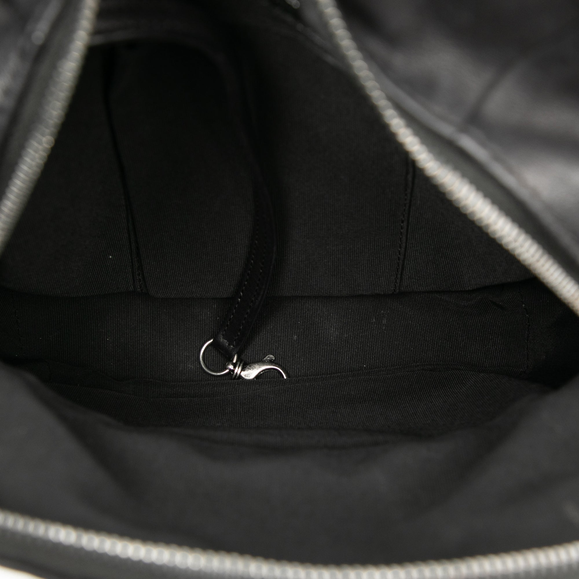 Small CC Calfskin Drawstring Flap Backpack - Image 4