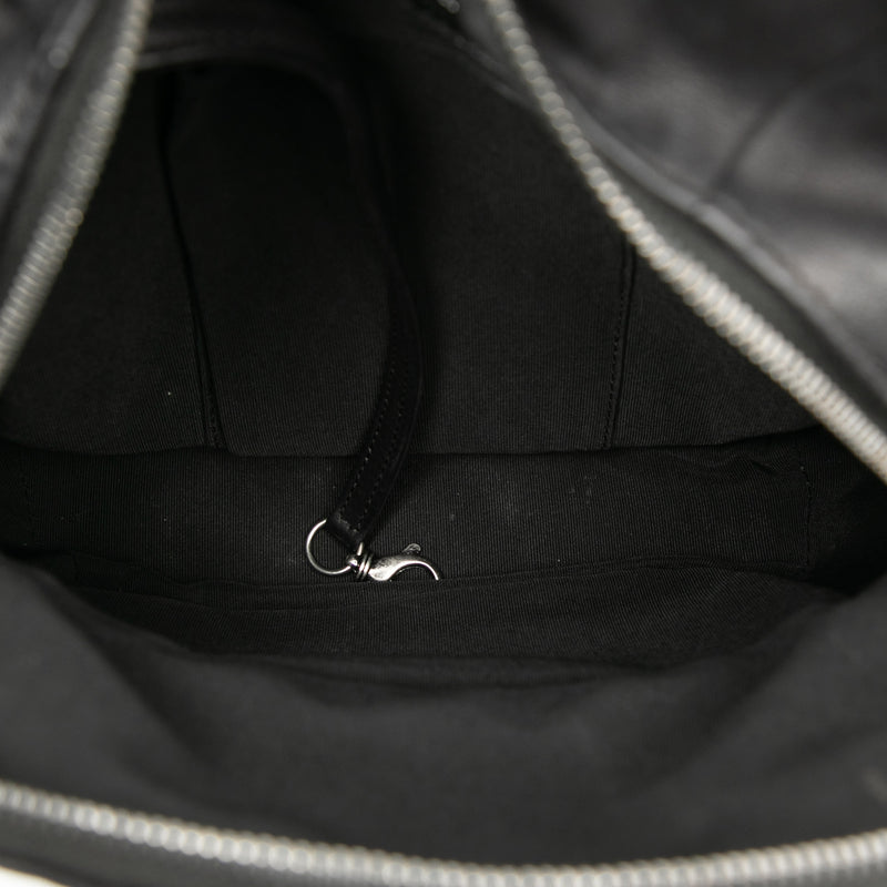 Small CC Calfskin Drawstring Flap Backpack - Image 4