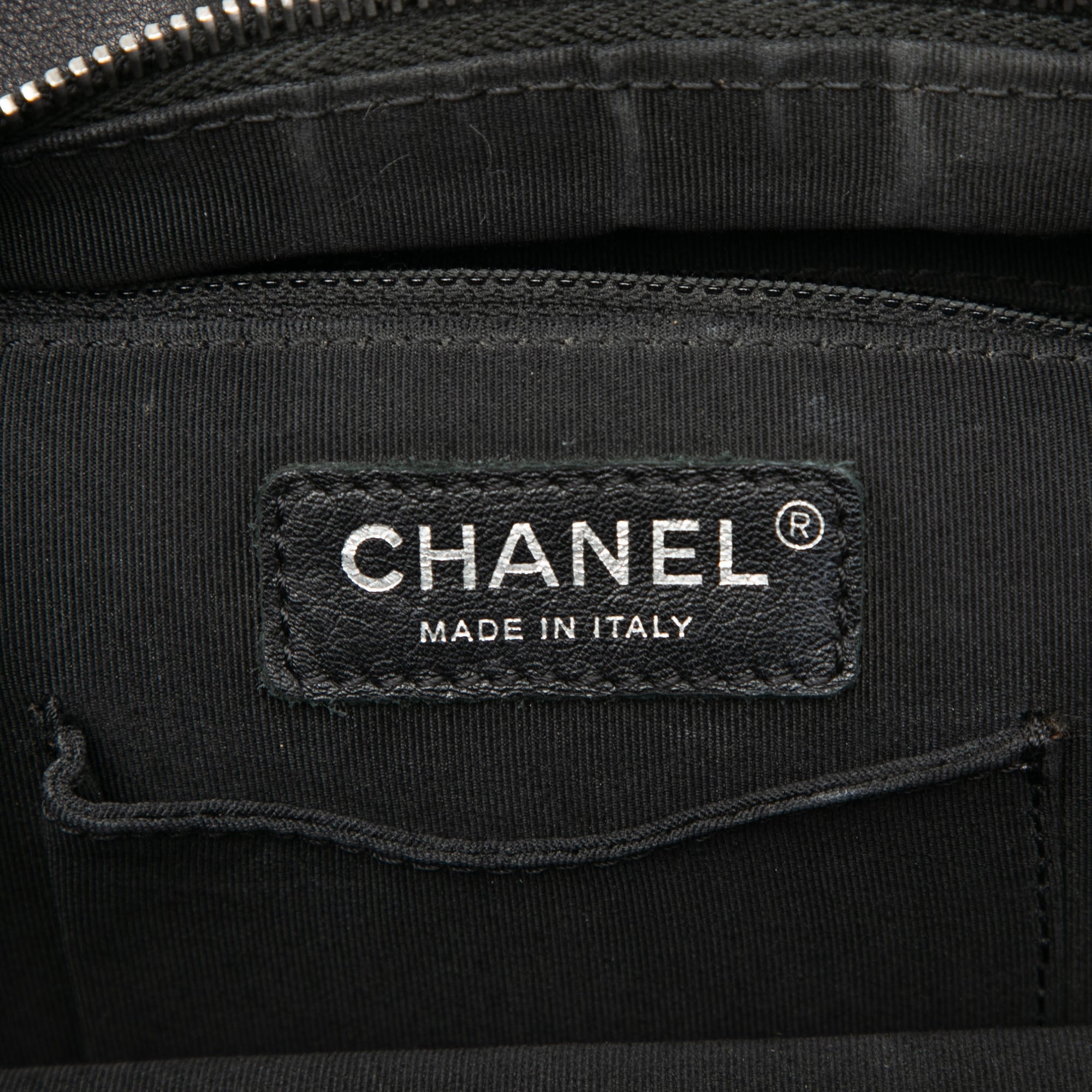 Small CC Calfskin Drawstring Flap Backpack - Image 5