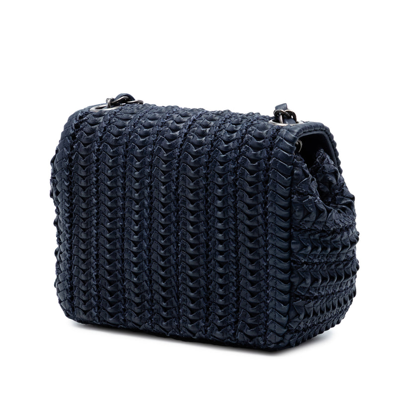 Paris Seoul Mini Crochet Lambskin Single Flap - Image 2
