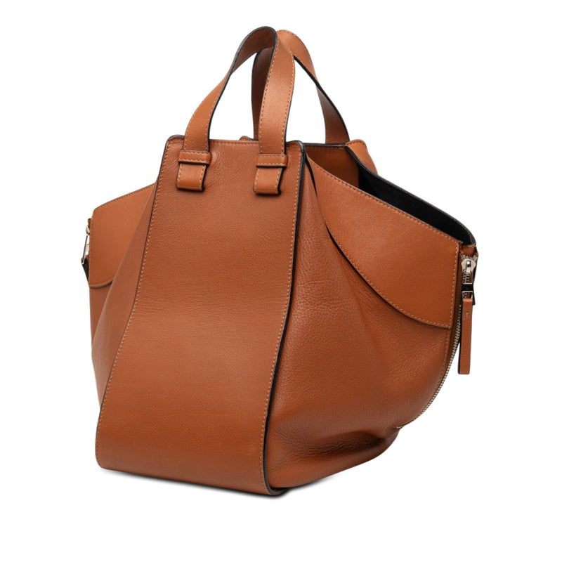 Small Leather Hammock Satchel - Image 2