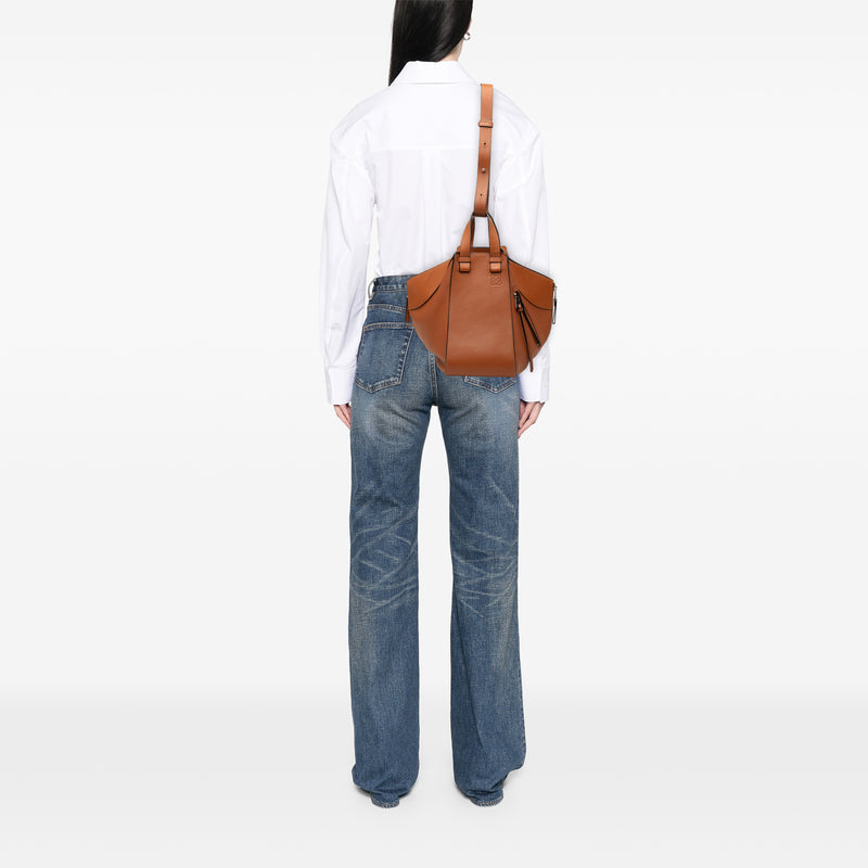 Small Leather Hammock Satchel - Image 7