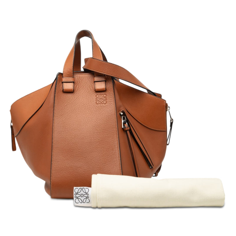 Small Leather Hammock Satchel - Image 8