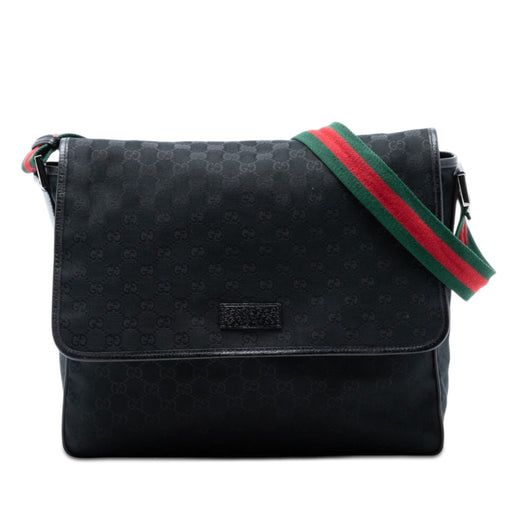 GG Canvas Web Flap Messenger Bag - Image 1