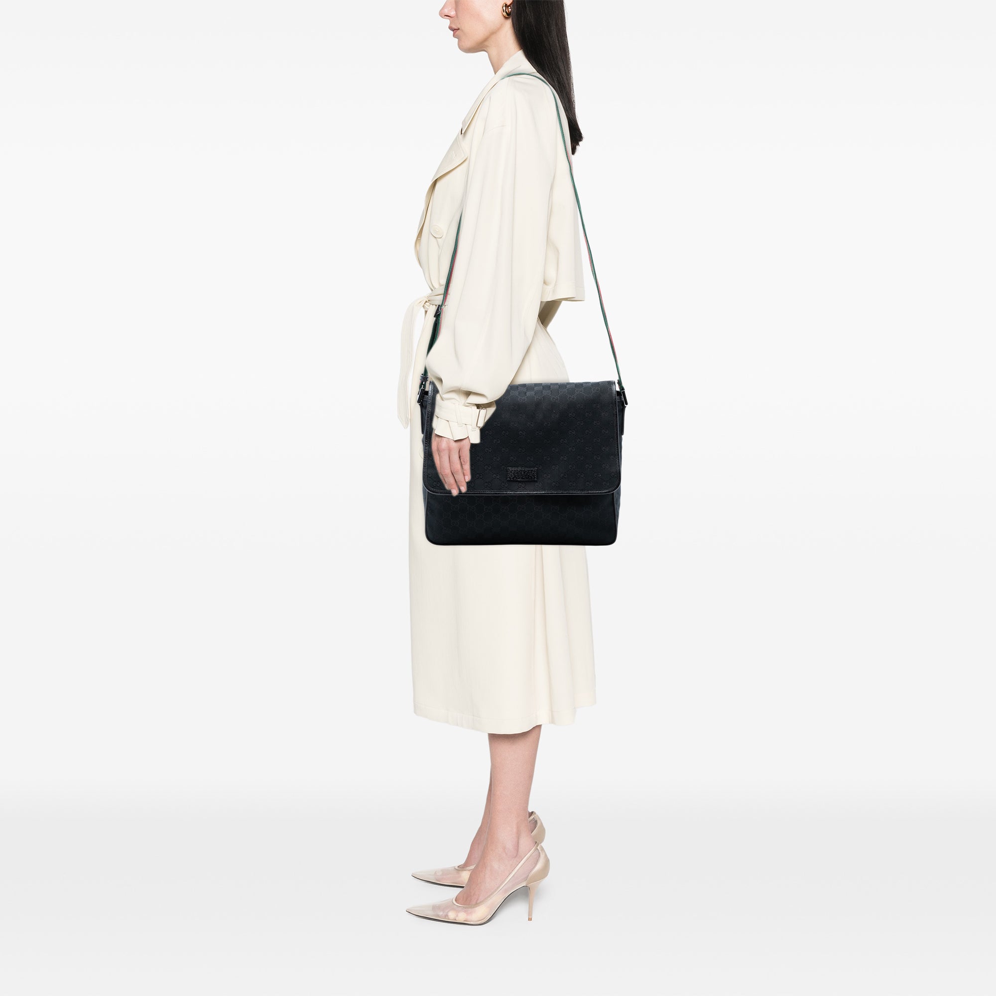 GG Canvas Web Flap Messenger Bag - Image 7
