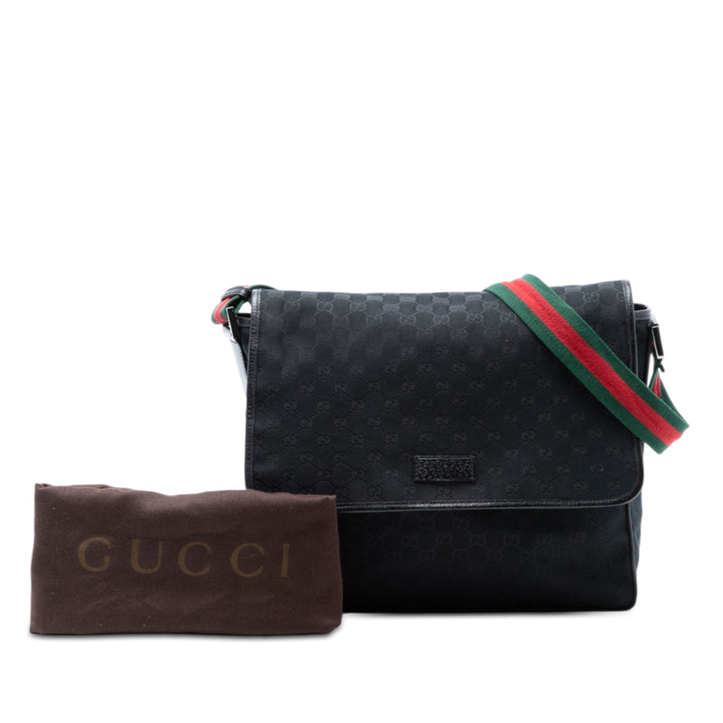 GG Canvas Web Flap Messenger Bag - Image 8