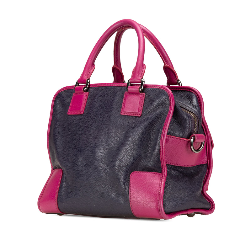 Grained Bicolor Calfskin Cruz Satchel - Image 2