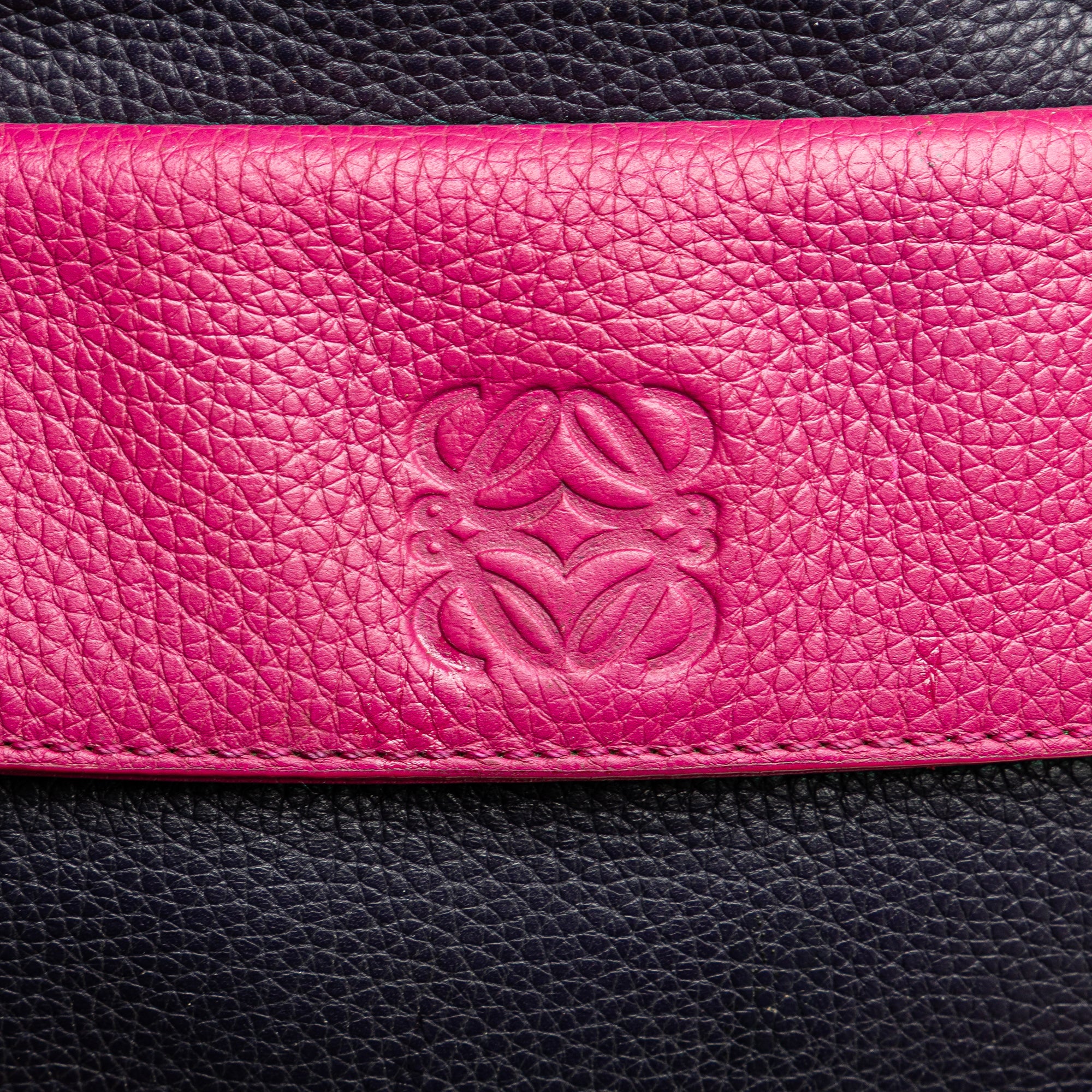 Grained Bicolor Calfskin Cruz Satchel - Image 6