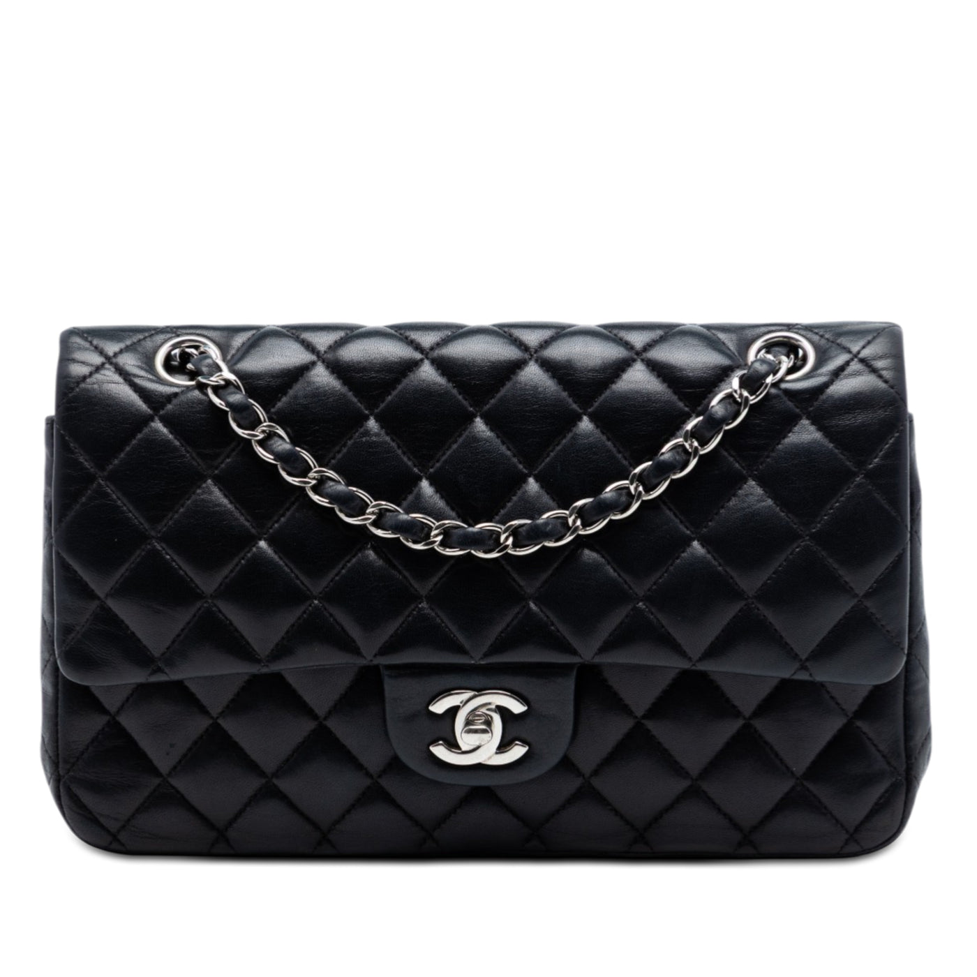 Medium Classic Lambskin Double Flap - Image 1