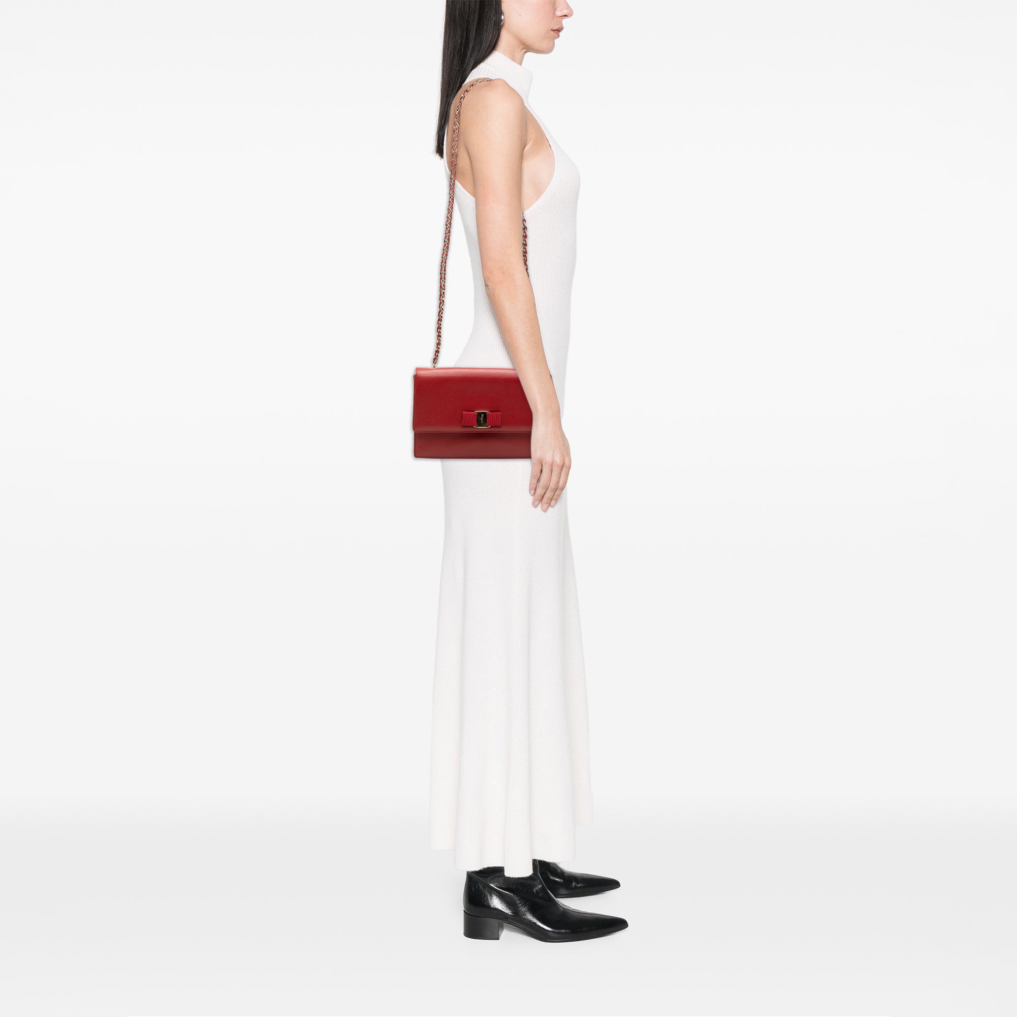 Medium Leather Vara Ginny Crossbody - Image 7