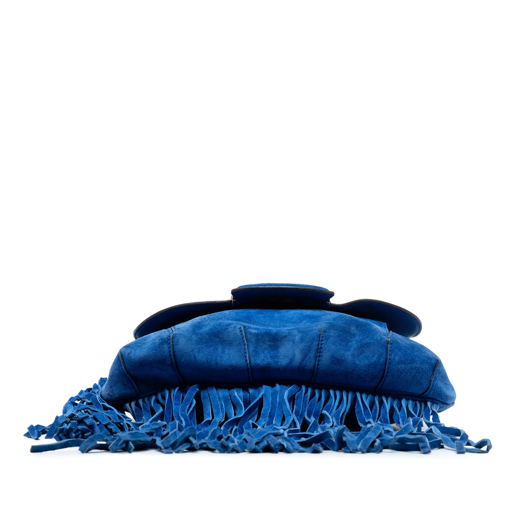 Medium Suede Bamboo Nouveau Fringe Crossbody - Image 3