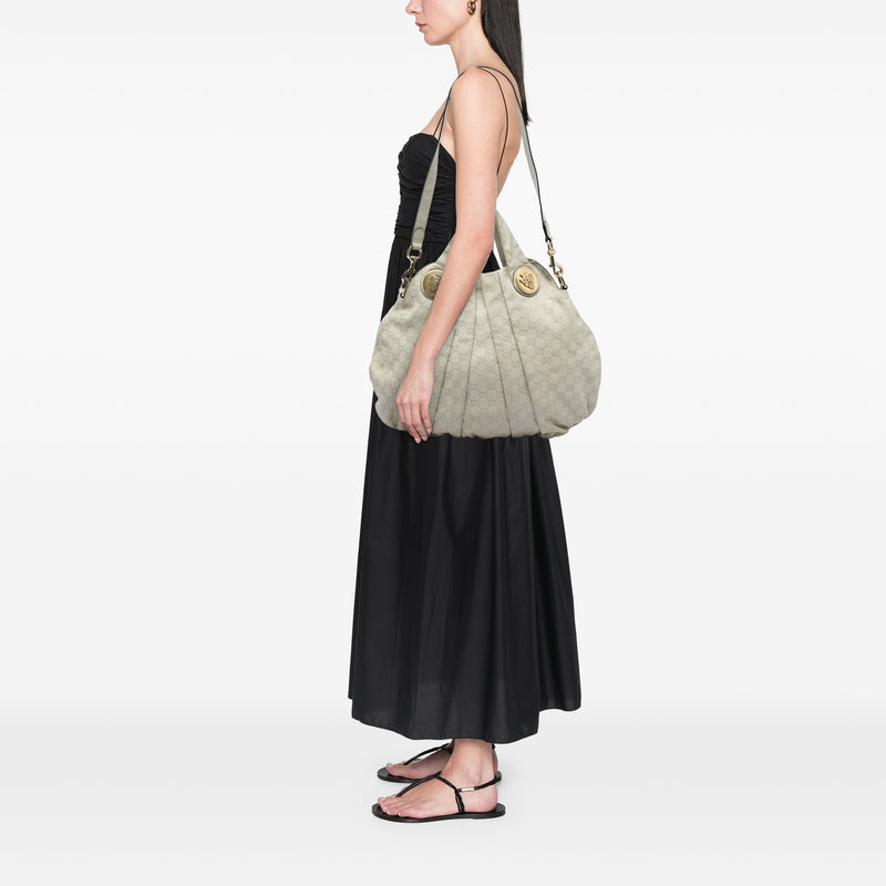 Large Guccissima Hysteria Satchel - Image 5