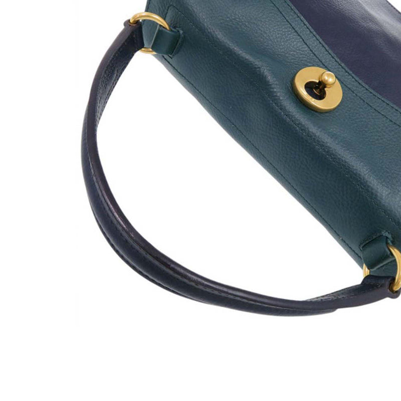 Medium Tricolor Leather Muse Two Satchel - Image 14