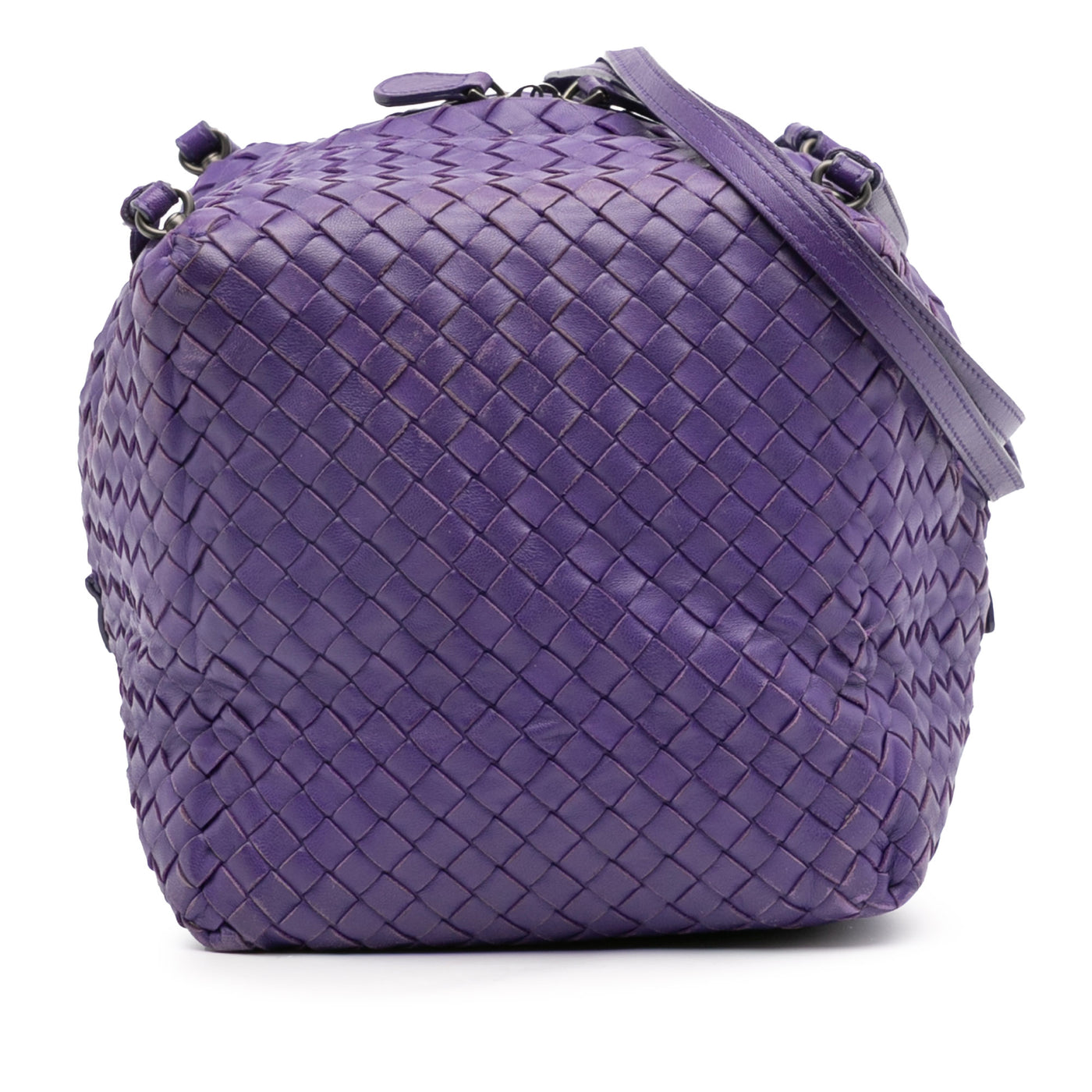 Nappa Intrecciato Cube Crossbody - Image 1