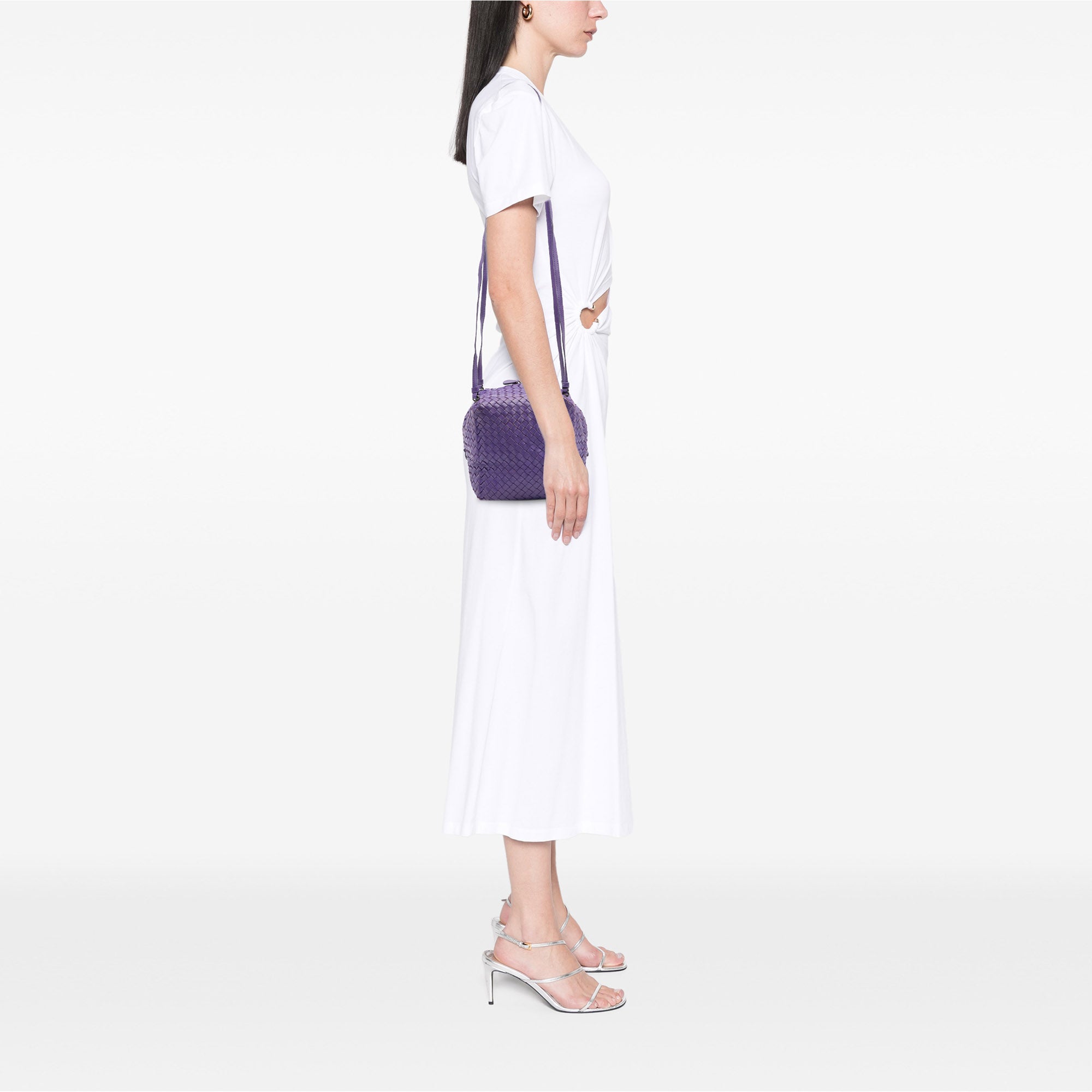 Nappa Intrecciato Cube Crossbody - Image 12