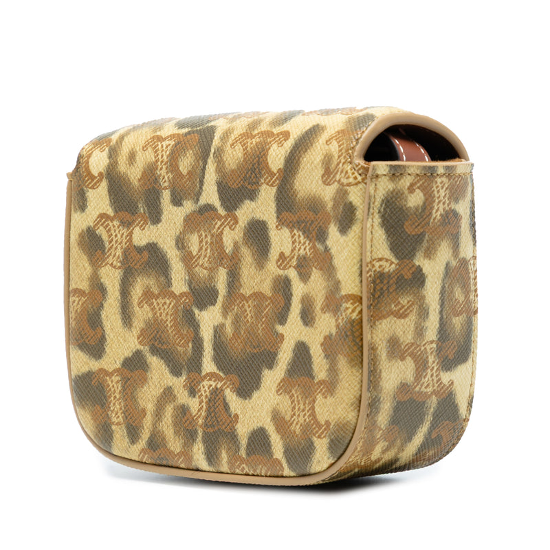 Mini Calfskin Leopard Print Claude Crossbody - Image 2