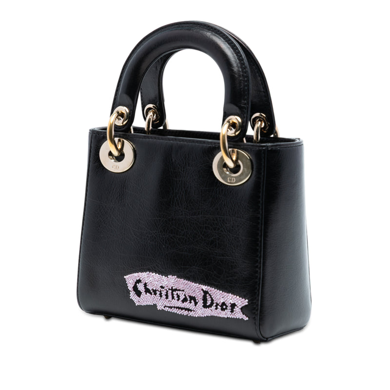 Mini Calfskin Beaded Lady Dior - Image 2