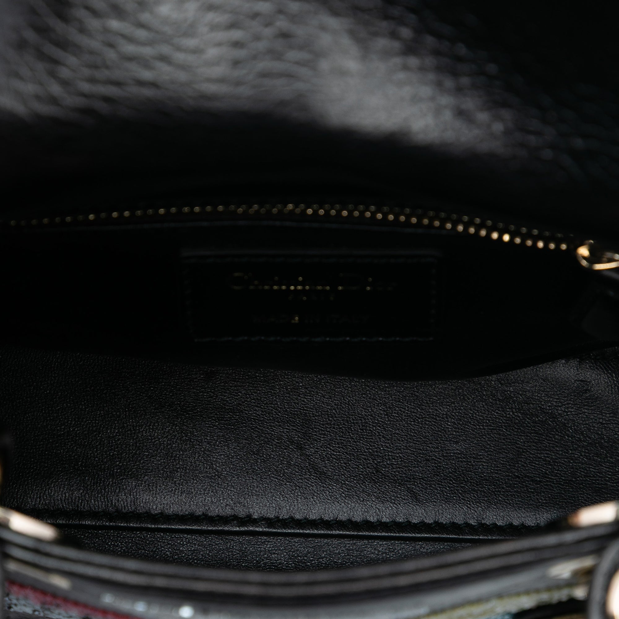 Mini Calfskin Beaded Lady Dior - Image 4