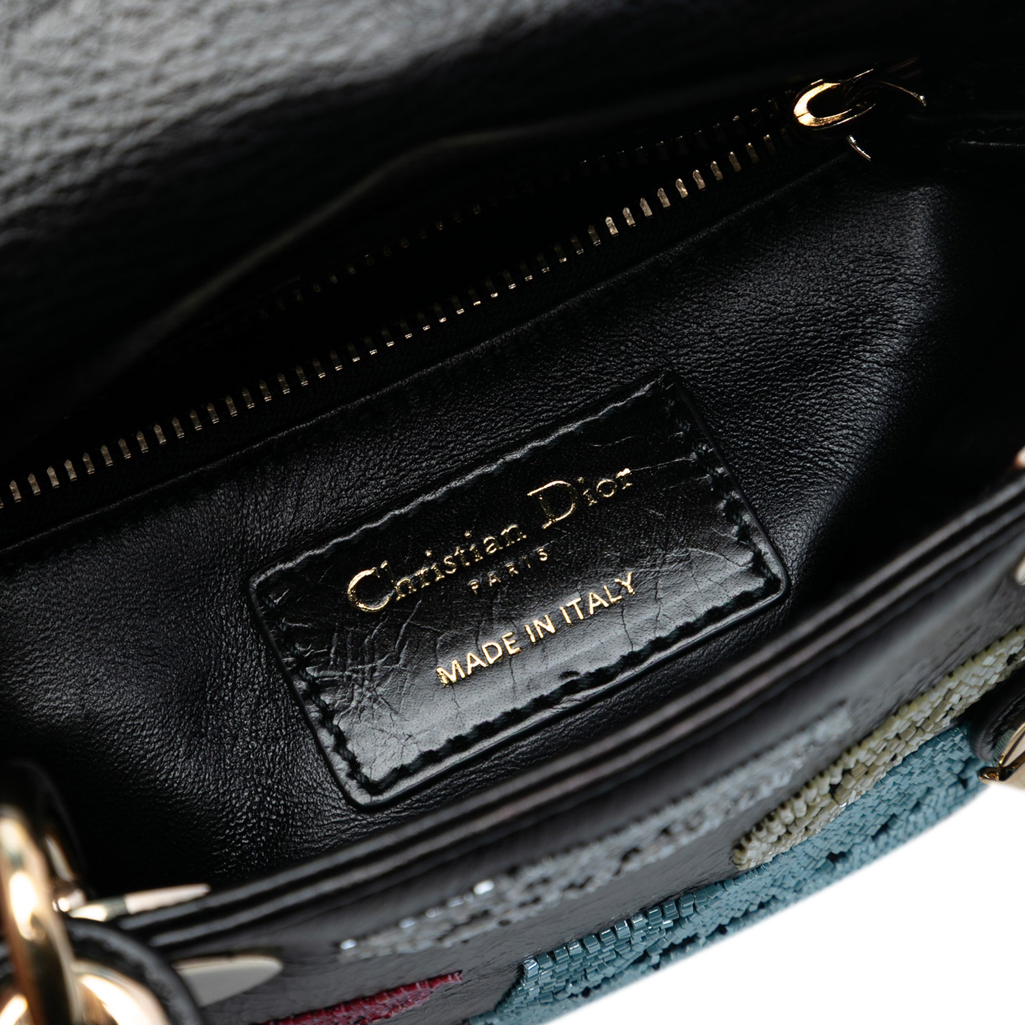 Mini Calfskin Beaded Lady Dior - Image 5