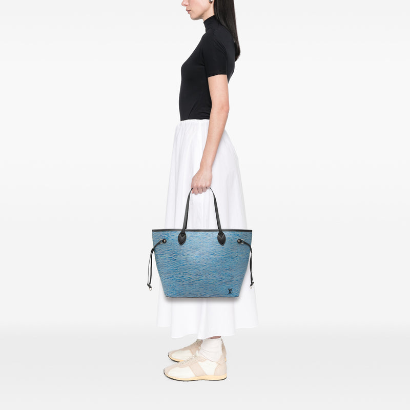 Epi Denim Neverfull MM - Image 6
