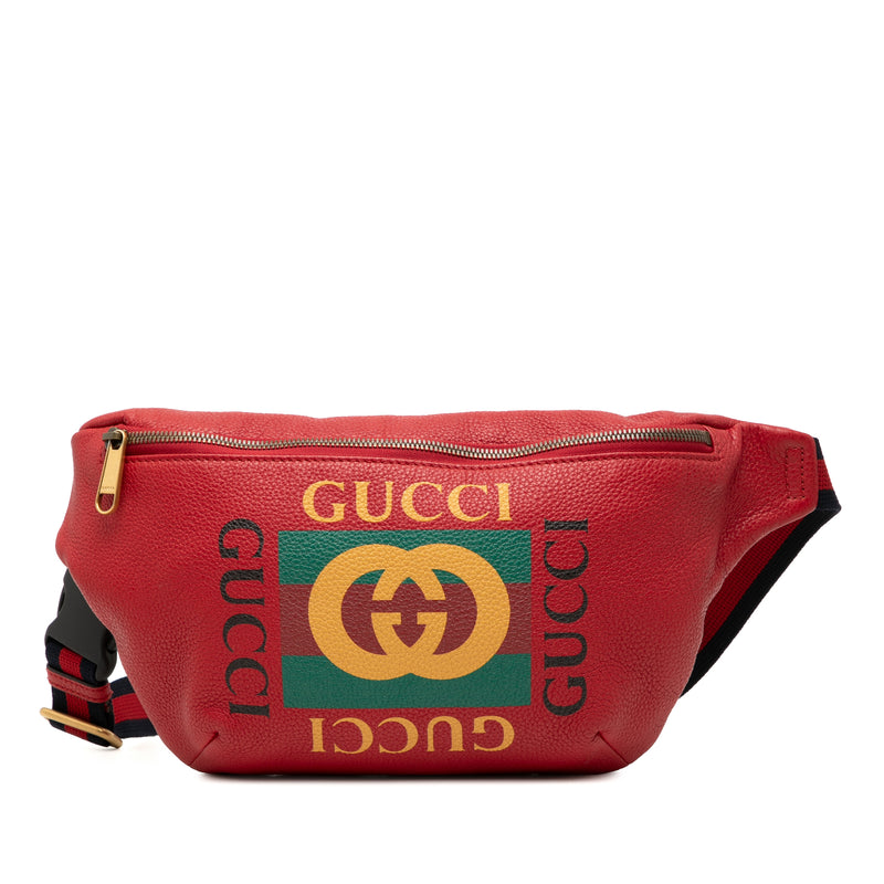 Leather Logo Belt Bag
