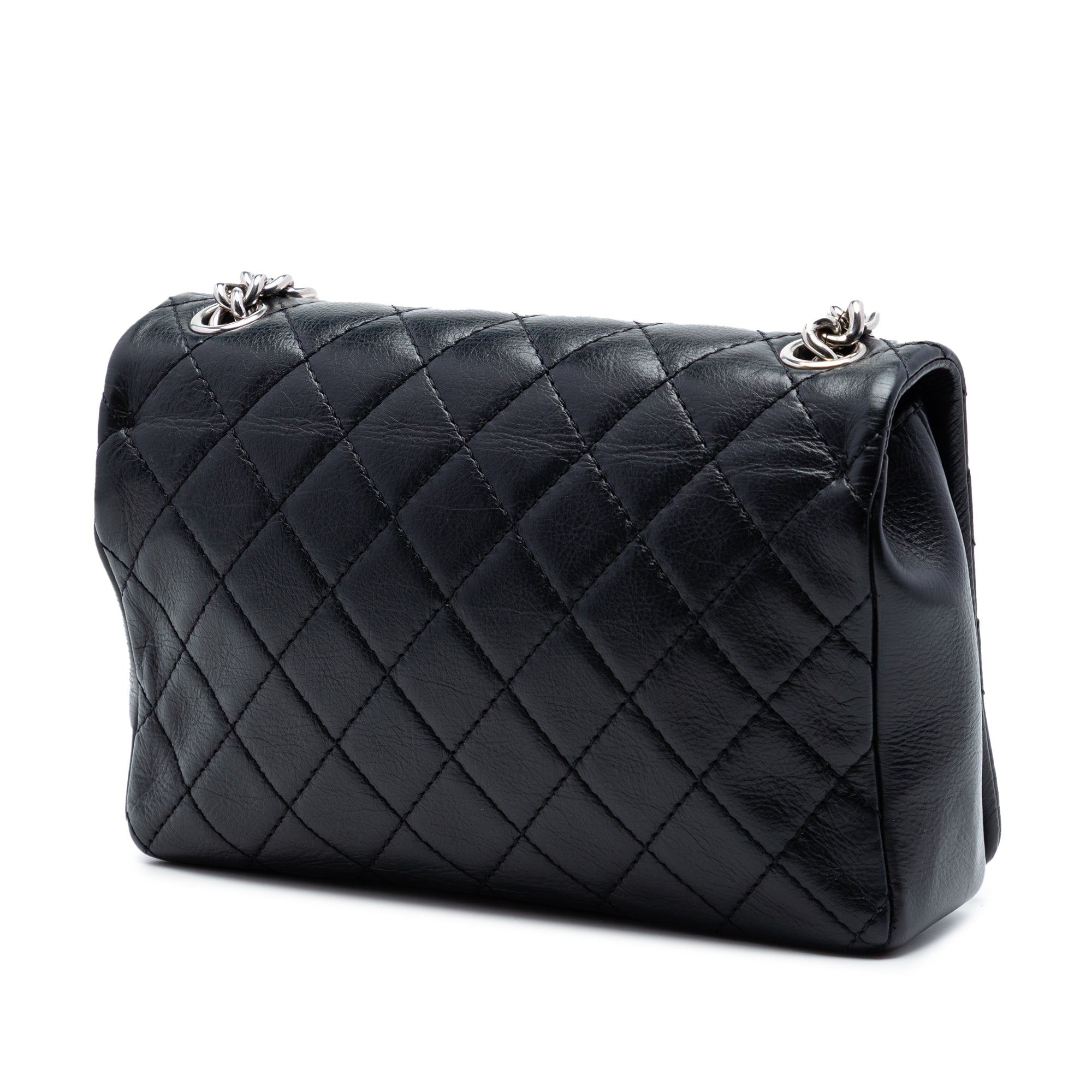 Small CC Quilted Lambskin Embossed Braid Single Flap - Image 2