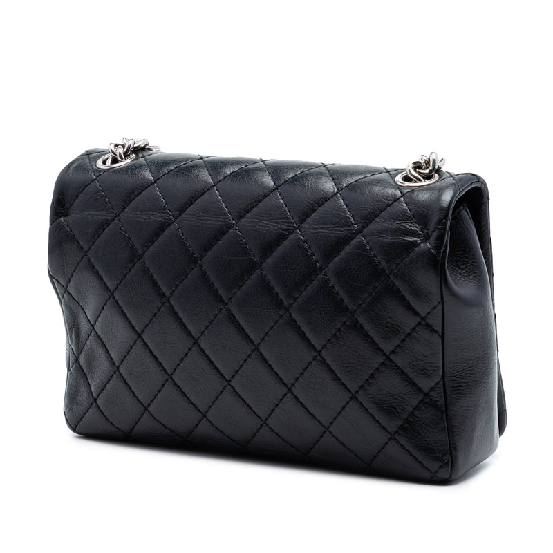 Small CC Quilted Lambskin Embossed Braid Single Flap - Image 2