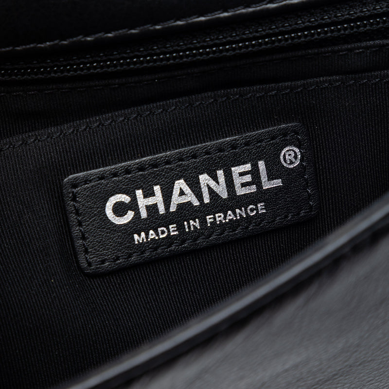 Small CC Quilted Lambskin Embossed Braid Single Flap - Image 5