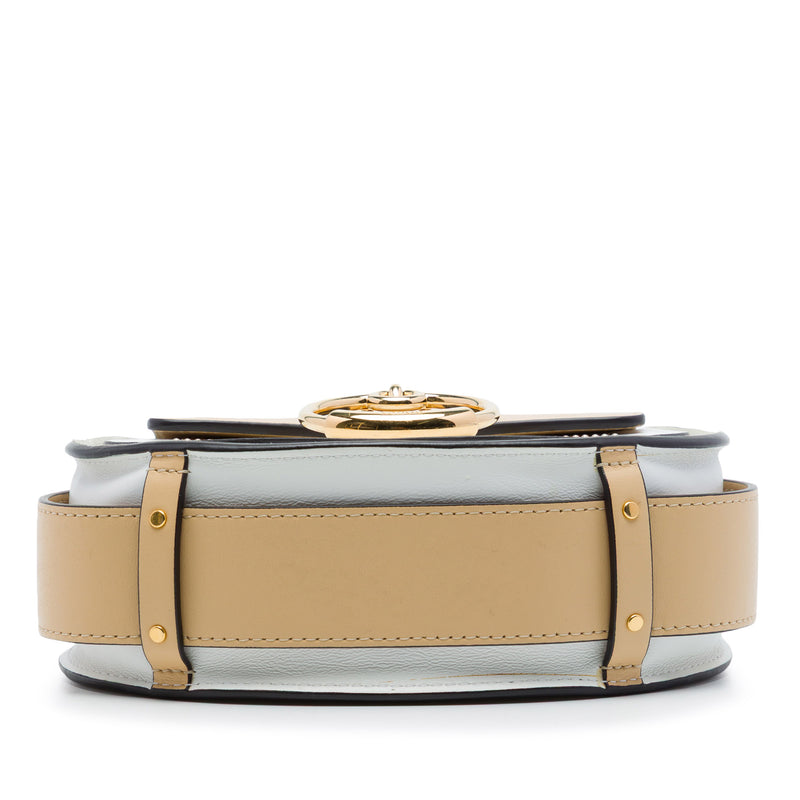 Small Bicolor Leather Little Horses Tess Satchel - Image 3