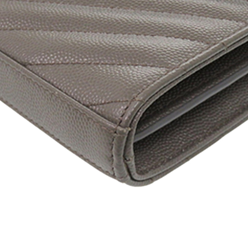 Grain De Poudre Matelasse Chevron Classic Cassandre Chain Wallet - Image 11