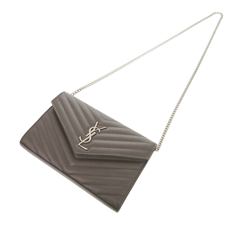 Grain De Poudre Matelasse Chevron Classic Cassandre Chain Wallet - Image 2