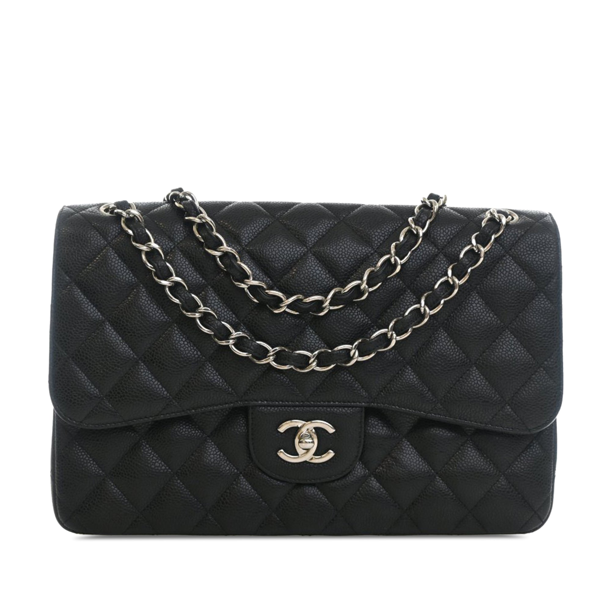 Jumbo Classic Caviar Double Flap - Image 1