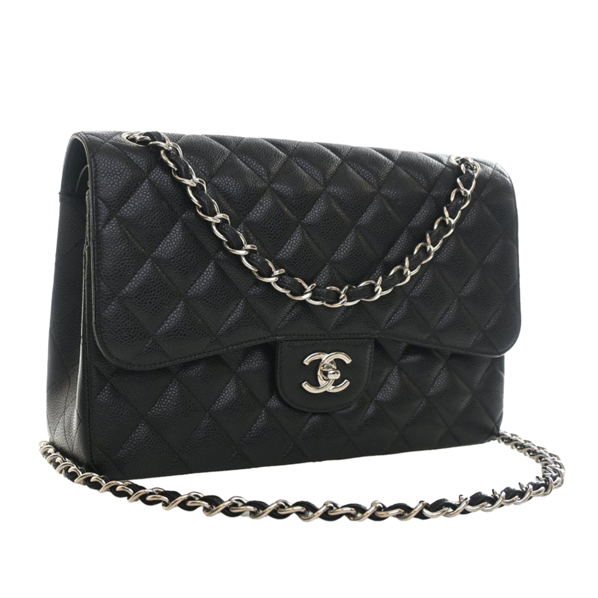 Jumbo Classic Caviar Double Flap - Image 11