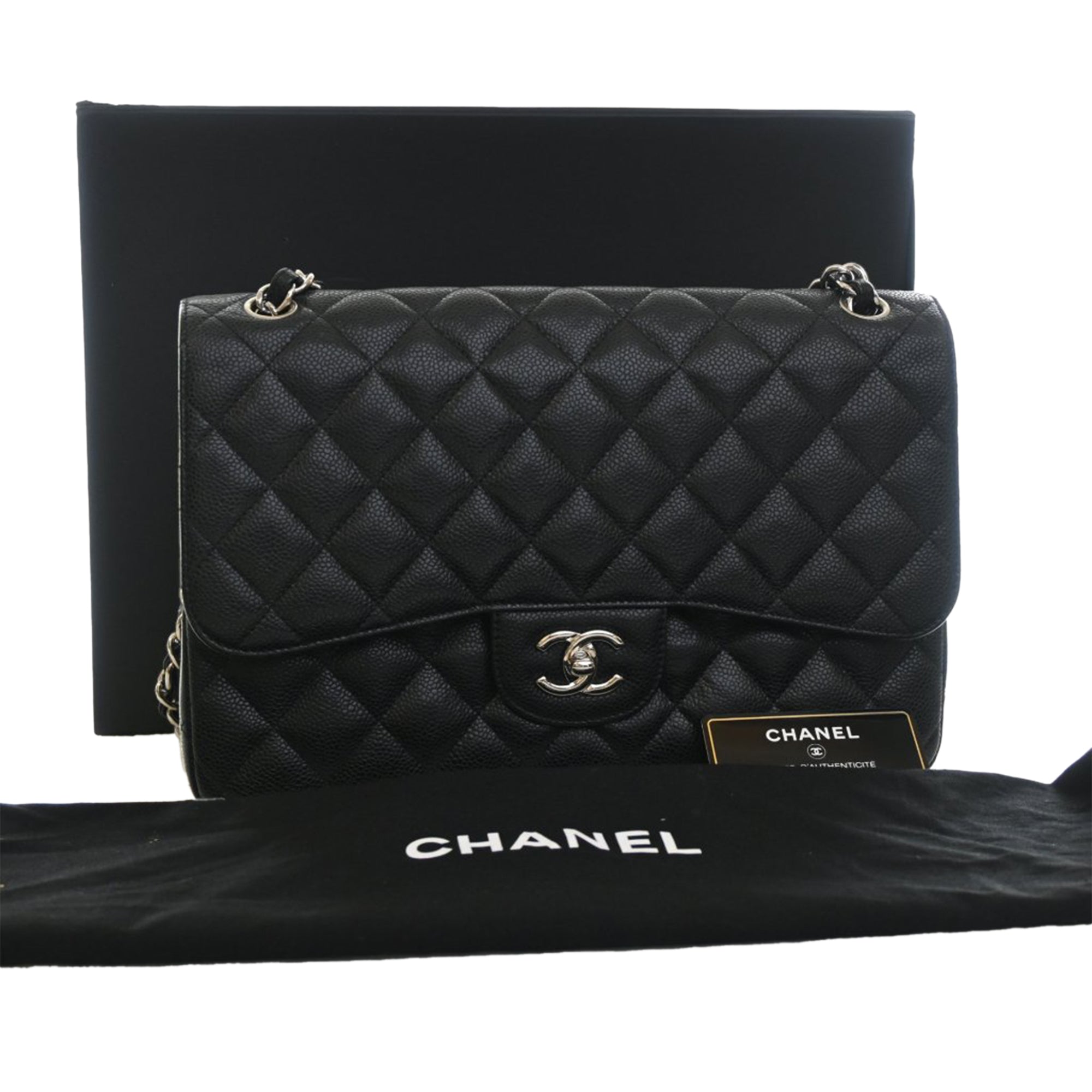 Jumbo Classic Caviar Double Flap - Image 14
