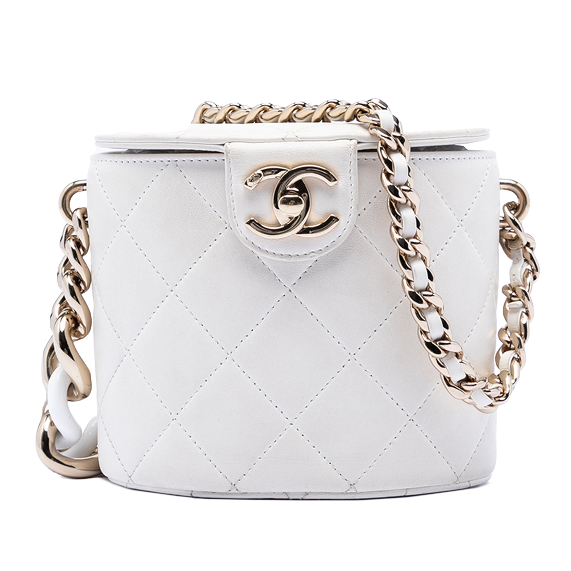 CC Lambskin Elegant Chain Vanity Case - Image 1