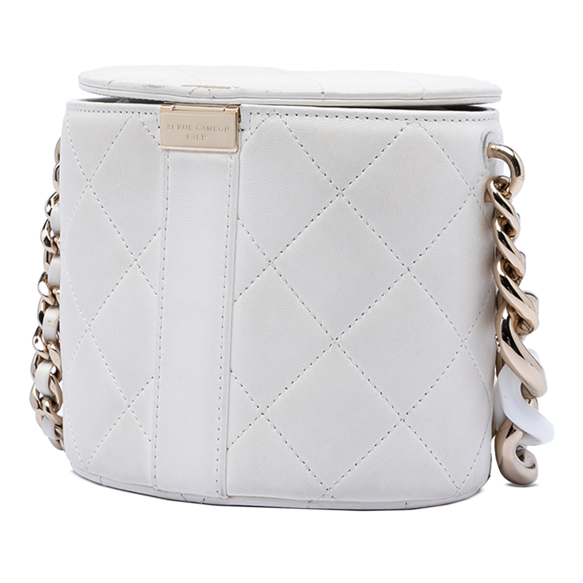 CC Lambskin Elegant Chain Vanity Case - Image 2