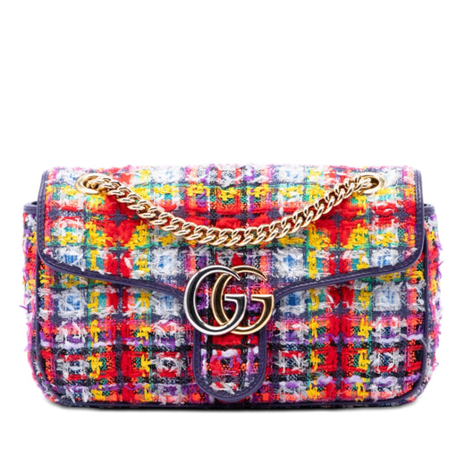 Medium GG Marmont Tweed Shoulder Bag - Image 1