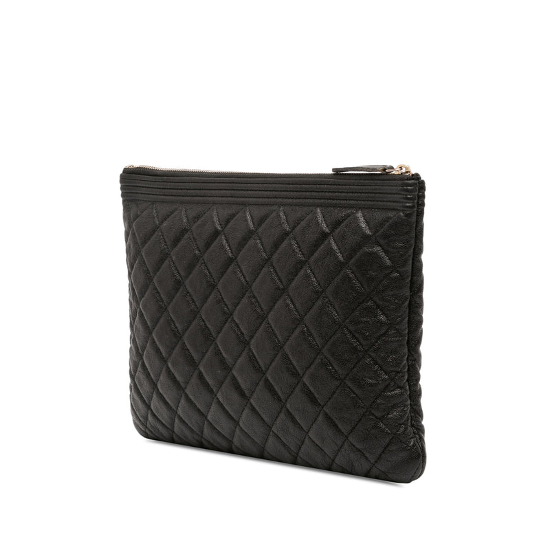 Medium Quilted Caviar Boy O Case Clutch - Image 2