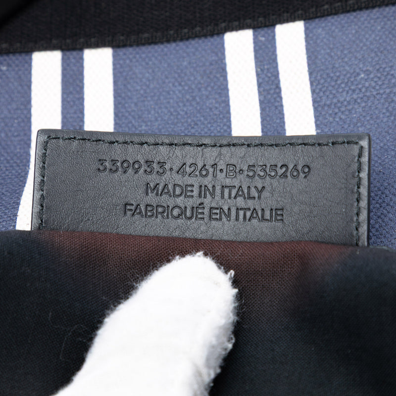 Canvas Striped Navy Cabas S - Image 6