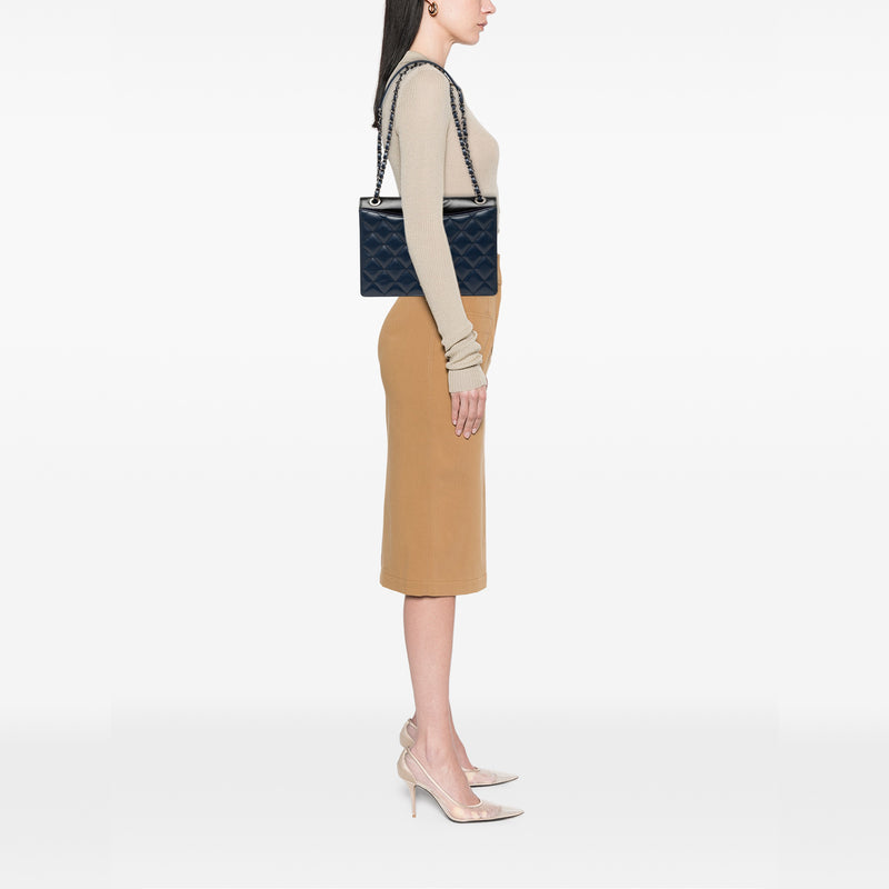 Small Quilted Calfskin Ballerine Flap - Image 6