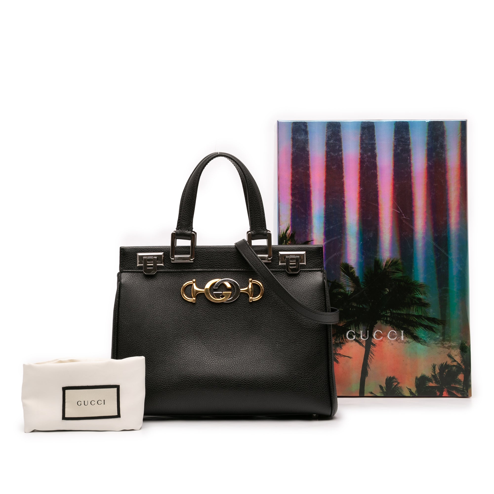 Small Grained Calfskin Zumi Top Handle Bag - Image 10