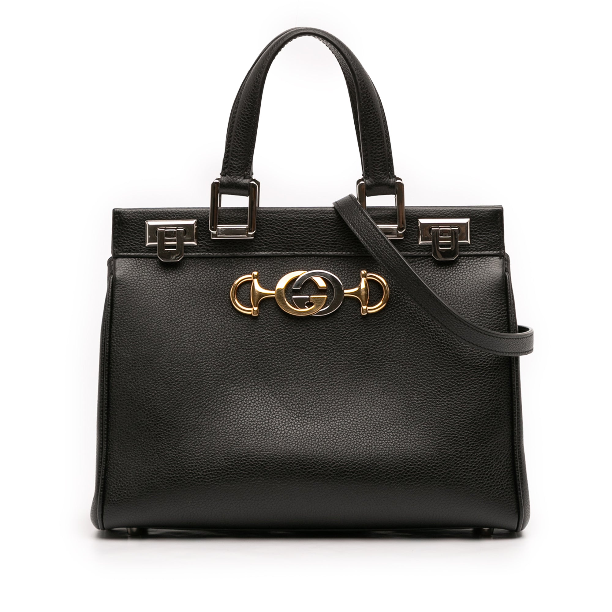 Small Grained Calfskin Zumi Top Handle Bag - Image 1