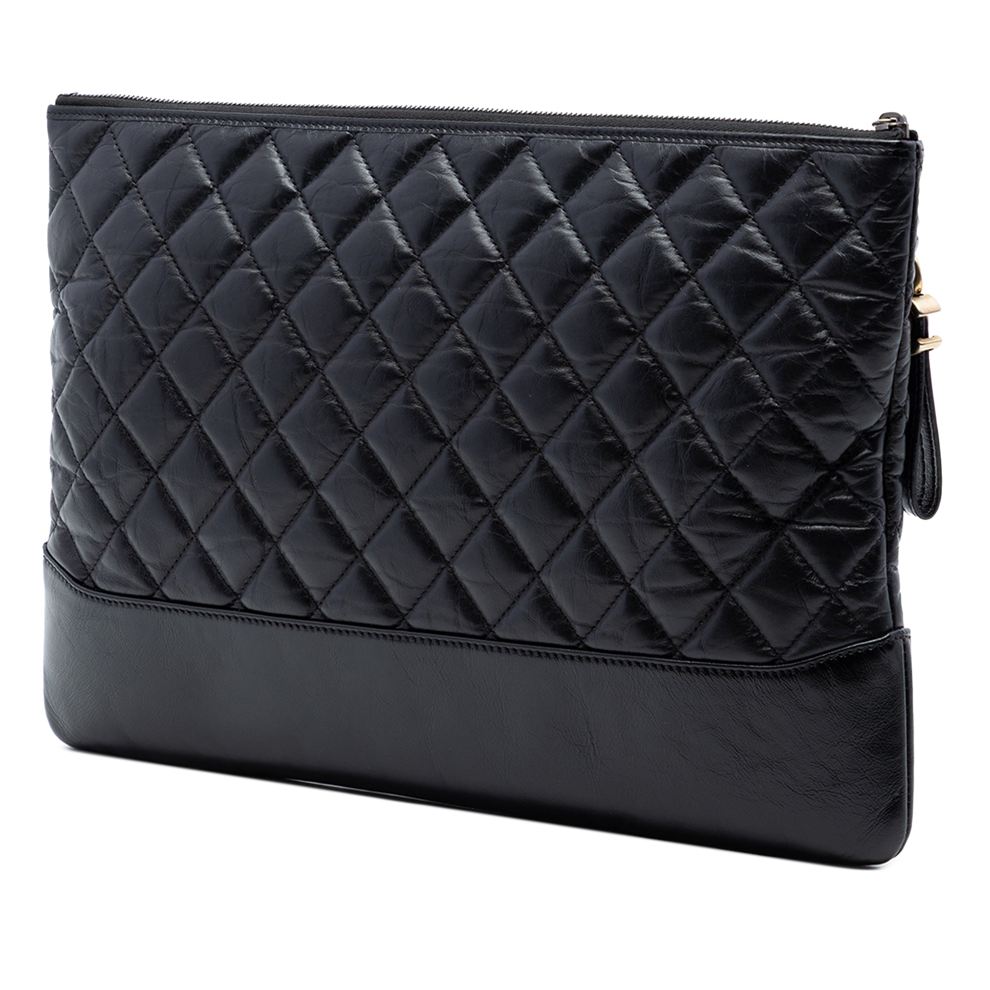 Large Aged Calfskin Gabrielle O Case Clutch - Image 2